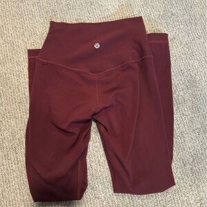 Lululemon maroon align leggings